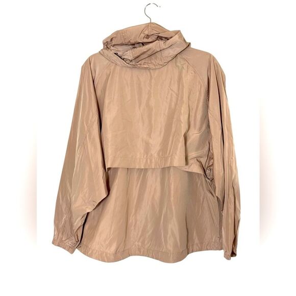 SOIA & KYO Hooded Zip Windbreaker Jacket Oaklynn Mesh Lined Raincoat L/XL NEW - Picture 5 of 10